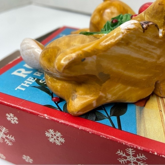 Kurt Adler Stocking Hanger Rudolph The Red-Nosed Reindeer 1983 Santas World - Picture 6 of 14